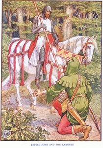 Pequeño Juan y el Caballero, c.1920 de Walter Crane